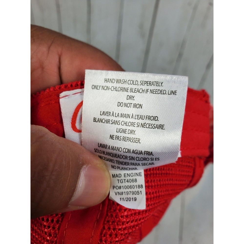 Coca-Cola Slideback Mesh Back Red Hat Drink Coke Tokyo Japan Red Adjustable Nice - Picture 11 of 11